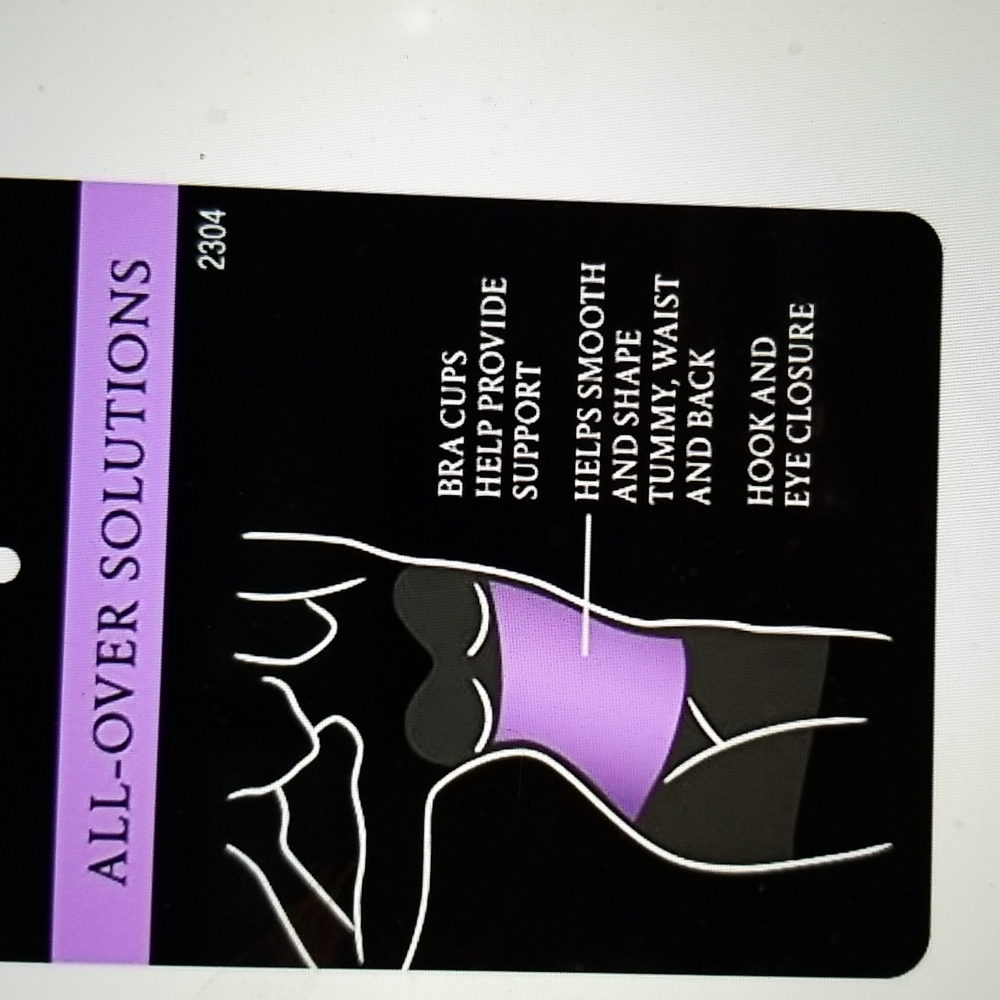 NWT ANTI STATIC FAJAS BUILT IN BRA SLIP SHAPEWEAR 34B - Picture 3 of 10
